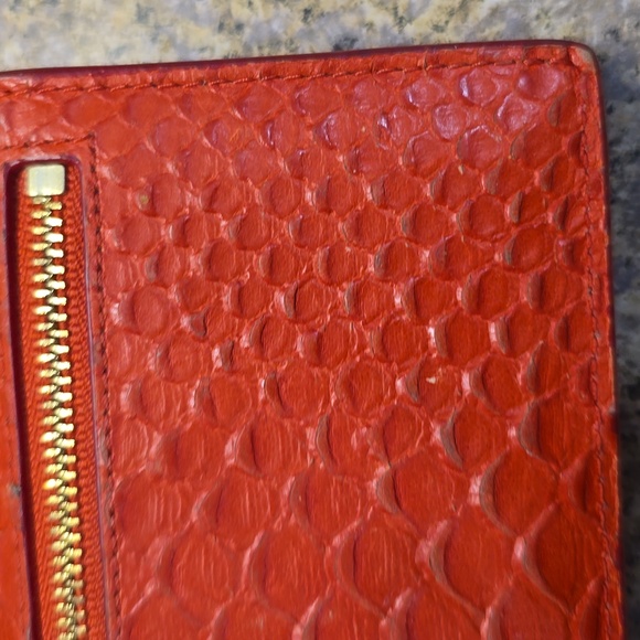 Coach Red Python Embossed Wallet - Picture 11 of 11